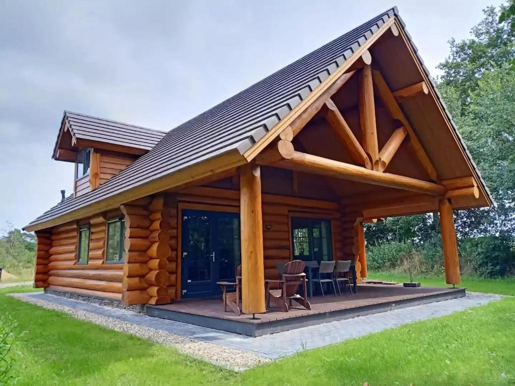 Unieke Houten Villa Met Sauna In Twente - 5P Den Ham Bagian luar foto