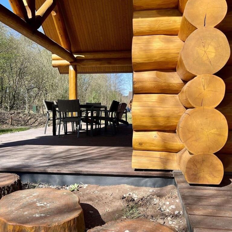 Unieke Houten Villa Met Sauna In Twente - 5P Den Ham Bagian luar foto