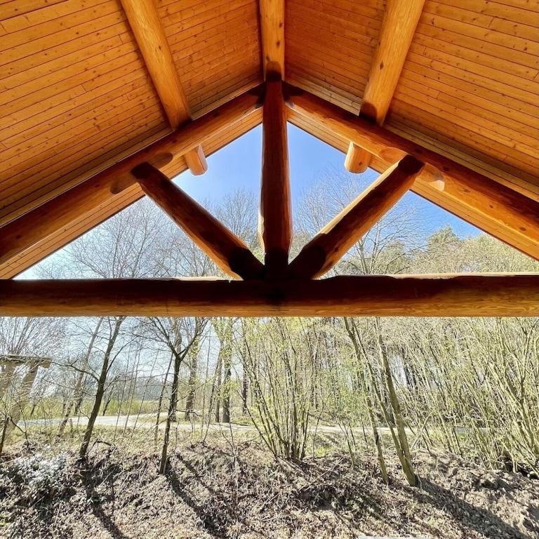 Unieke Houten Villa Met Sauna In Twente - 5P Den Ham Bagian luar foto